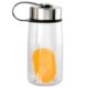 Metal Lanyard Lid Recycled Bottle w/ Floating Infuser, 18oz.