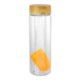 Bamboo Pattern Recycled Bottle w/ Floating Infuser, 24oz.