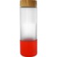 Bamboo Pattern Frosted Glass Grip Bottle, 22oz.