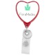 Hemp Jumbo Heart Badge Reel