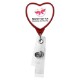 Anti-Microbial Heart With 2 Strap Reel