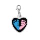Heart Badge Reel Charm