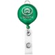 Translucent Large Face Badge Reel with Lanyard Attachment