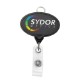 Jumbo Oval Badge Reel with Lanyard Attachment