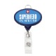 Jumbo Oval Badge Reel with Lanyard Attachment