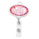 Jumbo Oval Badge Reel with Lanyard Attachment