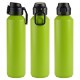 Nexus Recycled Aluminum Bottle w/ Flip-Top Lid & Carabiner, 27oz.