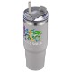 Monza Stainless Steel & Polypropylene Tumbler w/ Straw, 30oz.