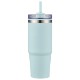 Monza Stainless Steel & Polypropylene Tumbler w/ Straw, 30oz.
