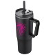 Sofia Double-Wall Polypropylene Mug w/ Straw, 30oz.