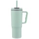 Sofia Double-Wall Polypropylene Mug w/ Straw, 30oz.