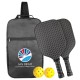 Four Piece Carbon Fiber Pickleball Set