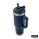 Pelican Porter™ Dual Lid Recycled Double Wall Stainless Steel Travel Tumbler, 40 oz.