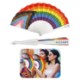 Progressive Pride Flag Folding Nylon Fan