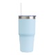 Brea Recycled Stainless Steel Tumbler w/ Straw, 14oz.
