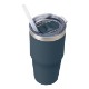 Brea Recycled Stainless Steel Tumbler w/ Straw, 14oz.