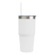 Brea Recycled Stainless Steel Tumbler w/ Straw, 14oz.