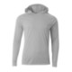 A4® Cooling Performance Poly Long Sleeve Hooded Unisex Tee