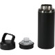 Urban Peak® Dual Top Black Chrome Water Bottle, 28oz.