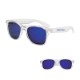 Mirrored Clear Frame Malibu Sunglasses