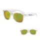 Mirrored Clear Frame Malibu Sunglasses