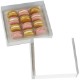 Champagne & Strawberries Macaron Box, 12 Pack