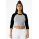 Bella + Canvas® Micro Rib 3/4 Raglan Cotton/Poly Ladies' Baby Tee