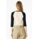 Bella + Canvas® Micro Rib 3/4 Raglan Cotton/Poly Ladies' Baby Tee