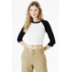 Bella + Canvas® Micro Rib 3/4 Raglan Cotton/Poly Ladies' Baby Tee
