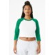 Bella + Canvas® Micro Rib 3/4 Raglan Cotton/Poly Ladies' Baby Tee