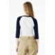 Bella + Canvas® Micro Rib 3/4 Raglan Cotton/Poly Ladies' Baby Tee