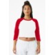 Bella + Canvas® Micro Rib 3/4 Raglan Cotton/Poly Ladies' Baby Tee