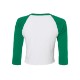 Bella + Canvas® Micro Rib 3/4 Raglan Cotton/Poly Ladies' Baby Tee