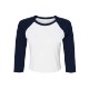 Bella + Canvas® Micro Rib 3/4 Raglan Cotton/Poly Ladies' Baby Tee