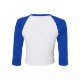 Bella + Canvas® Micro Rib 3/4 Raglan Cotton/Poly Ladies' Baby Tee