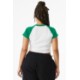 Bella + Canvas® Micro Rib Raglan Cotton/Poly Ladies' Baby Tee