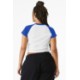 Bella + Canvas® Micro Rib Raglan Cotton/Poly Ladies' Baby Tee
