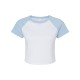 Bella + Canvas® Micro Rib Raglan Cotton/Poly Ladies' Baby Tee