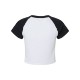 Bella + Canvas® Micro Rib Raglan Cotton/Poly Ladies' Baby Tee