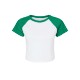 Bella + Canvas® Micro Rib Raglan Cotton/Poly Ladies' Baby Tee