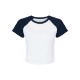 Bella + Canvas® Micro Rib Raglan Cotton/Poly Ladies' Baby Tee