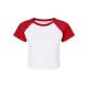 Bella + Canvas® Micro Rib Raglan Cotton/Poly Ladies' Baby Tee