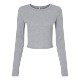 Bella + Canvas® Micro Rib Cotton/Poly Ladies' Long Sleeve Tee