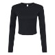 Bella + Canvas® Micro Rib Cotton/Poly Ladies' Long Sleeve Tee