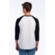 Jerzees® Premium Blend Combed Ring Spun Cotton/Poly 3/4 Sleeve Raglan Unisex Tee