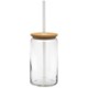 Soda Can Glass with Bamboo Lid, 16 oz.