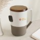 Valencia Ceramic Mug with Lid, 16 oz.