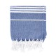 Recycled Cotton Beach Blanket w/ Tassle Fringe, 40" x 73"