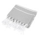 Recycled Cotton Beach Blanket w/ Tassle Fringe, 40" x 73"