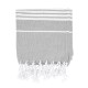 Recycled Cotton Beach Blanket w/ Tassle Fringe, 40" x 73"